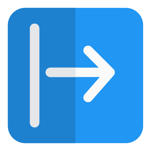 Logout arrowhead arrows interface icon