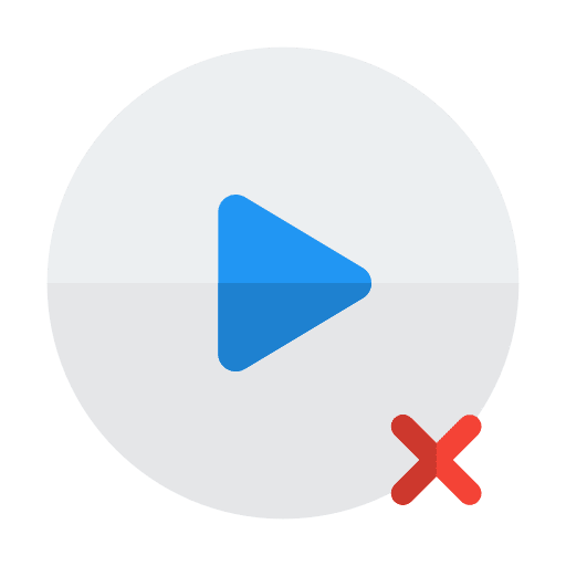 Remove song cross music and multimedia icon