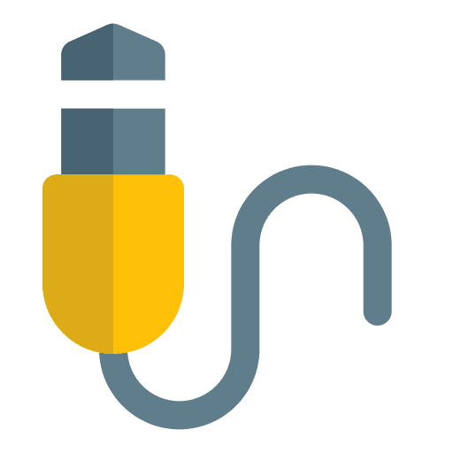 Sound cable electronics jack connector sound cable icon