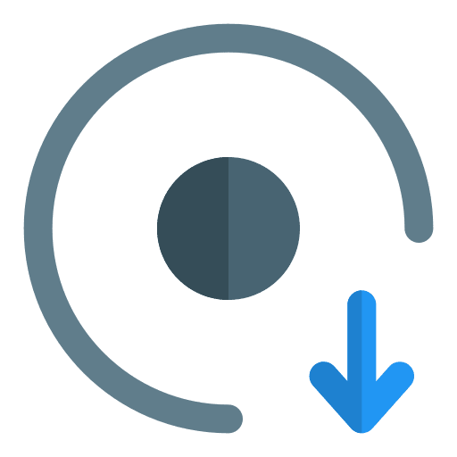 Downloading ui music and multimedia downloading icon