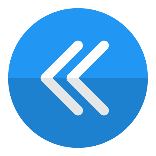 Rewind button backwards multimedia option ui icon