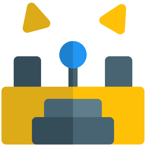 Stage microphone electronics technology icon