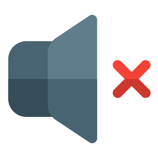 Mute music player turn off multimedia option icon