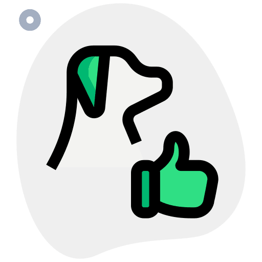 Thumbs up animals pet shop dog icon