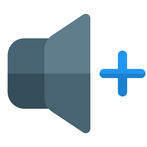 Volume control interface music and multimedia ui icon