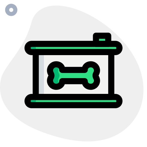 Container canned bone animal icon
