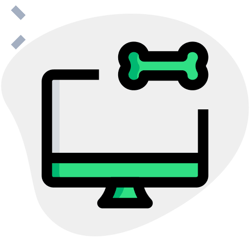 Pet shop commerce desktop computer animal icon