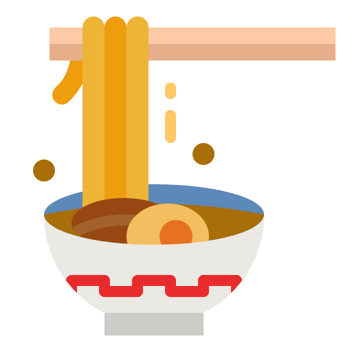 Noodles soup noodles food icon
