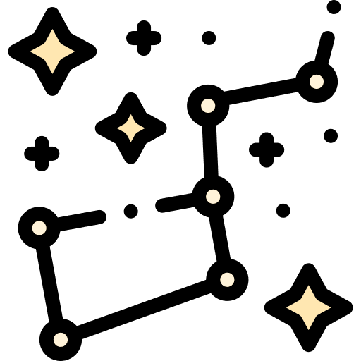 Constellation education science universe icon
