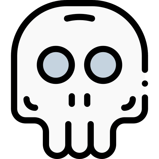 Skull horror terror scary icon