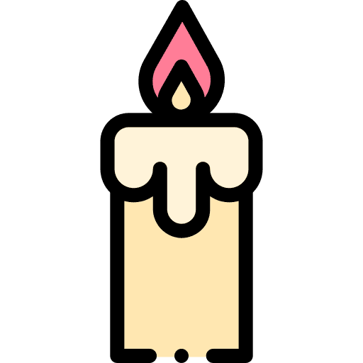 Candle candle burning fire icon