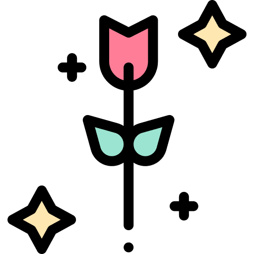 Flower nature entertainment magic show icon