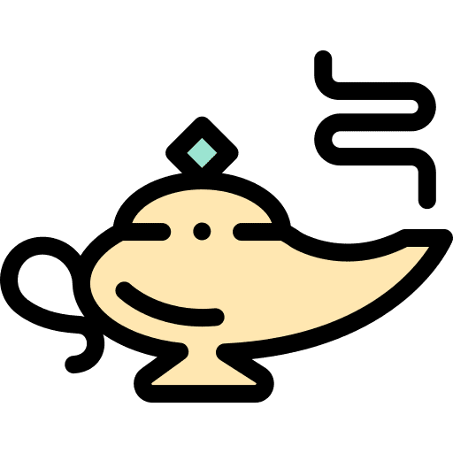 Magic lamp folklore cultures fantasy icon
