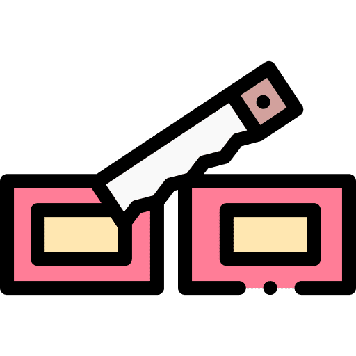 Magic trick magician saw magic box icon