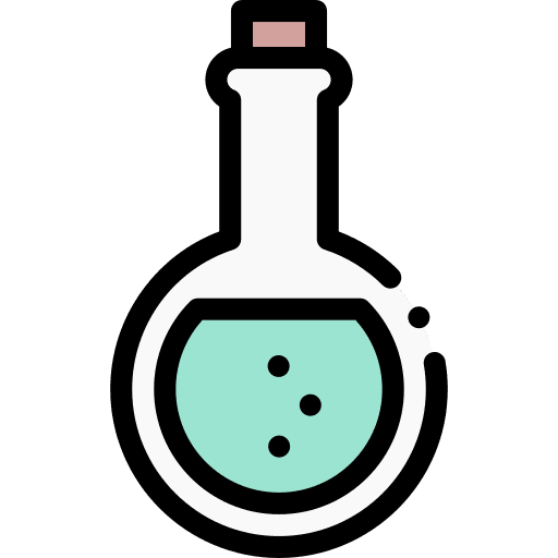 Potion flask witchcraft halloween icon