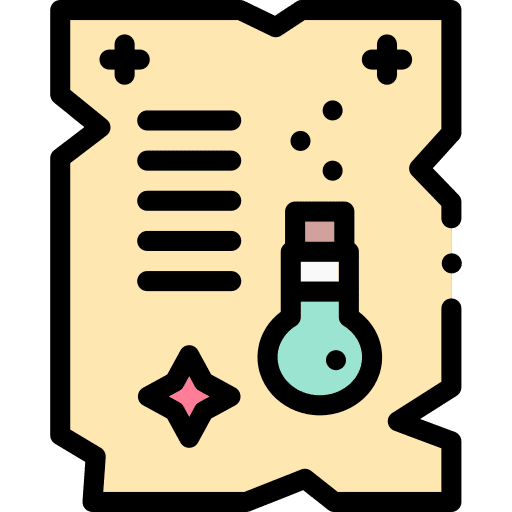 Potion potion halloween paper icon