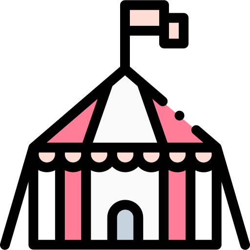 Circus circus fairground entertainment icon