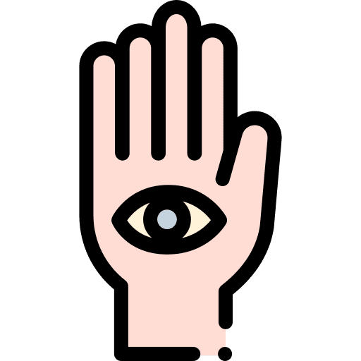 Clairvoyance miscellaneous palm clairvoyance icon