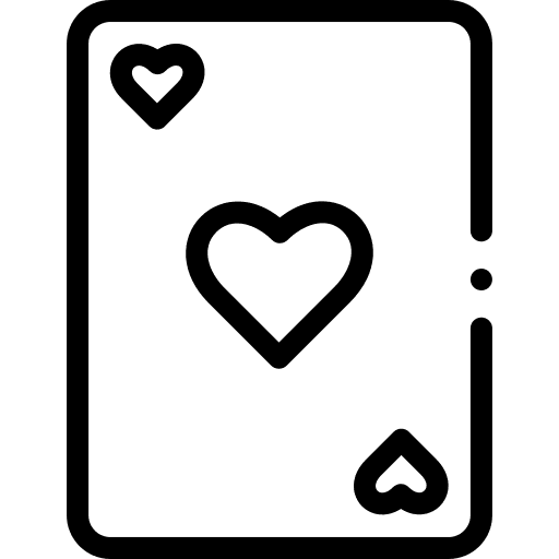 Playing card casino playing card bet icon