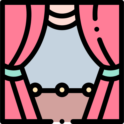 Stage entertainment show performance icon