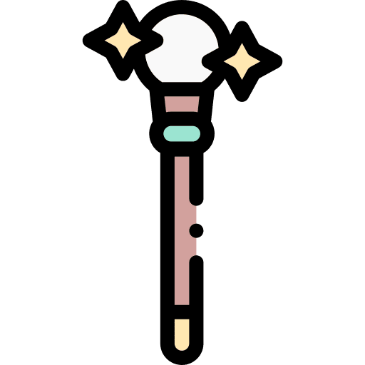 Stick magic entertainment witchcraft icon