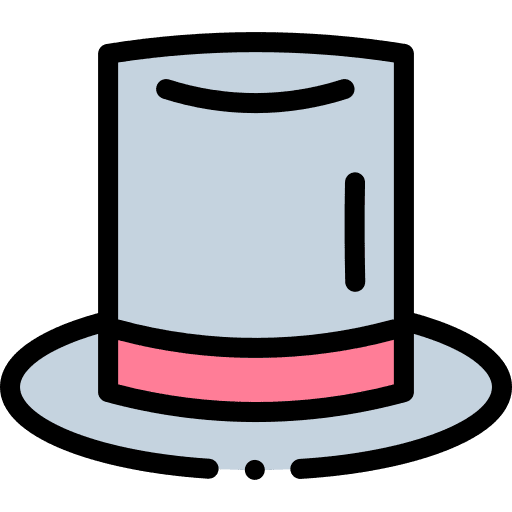 Top hat masculine clothing top hat icon