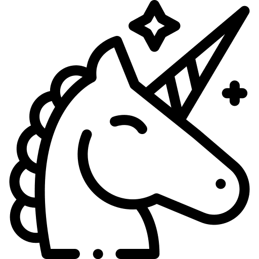 Unicorn legend horn animals icon