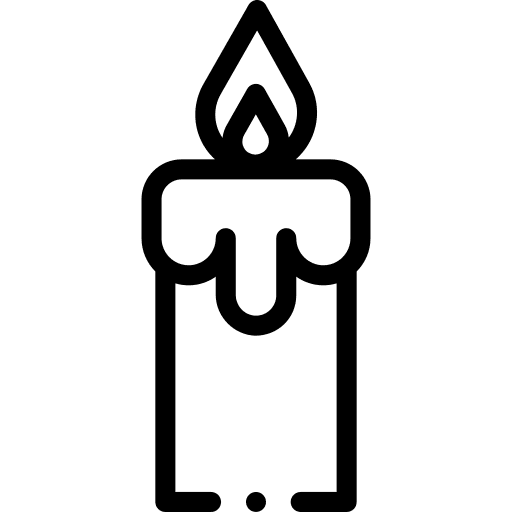 Candle fire candle flame icon