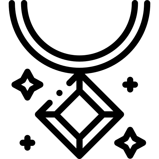 Charm amulet jewel necklace icon