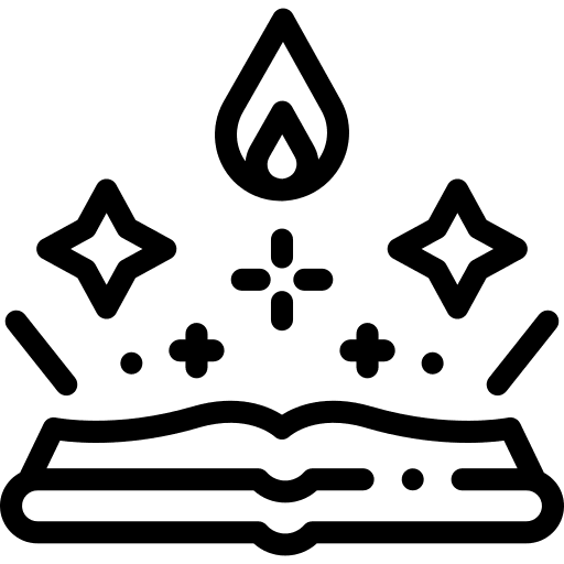 Magic book halloween astrology esoteric icon