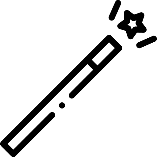 Magic wand fantasy show magic wand icon