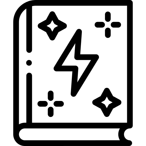 Magic book esoteric magic book halloween icon