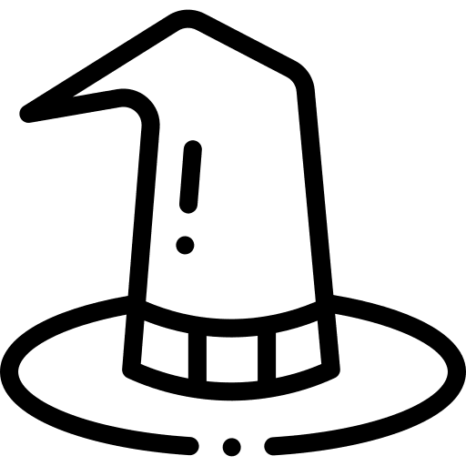 Magic hat magic hat witchcraft halloween icon