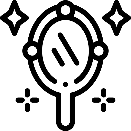 Magic mirror fairy tale fantasy folklore icon