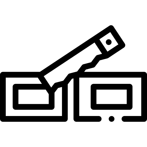 Magic trick saw magic trick magic box icon