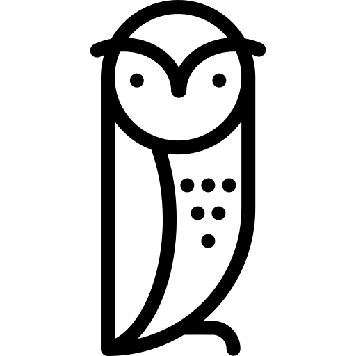 Owl nocturnal wildlife animals icon