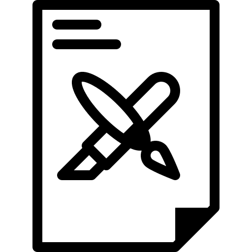 Design design paint brush layout icon