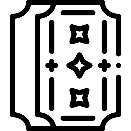 Ticket pass ticket show icon