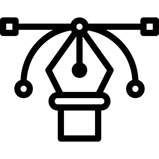 Vector interface pen pen tool icon