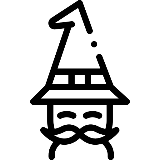 Wizard halloween avatar hat icon