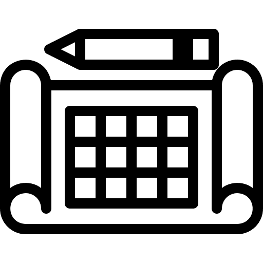 Blueprint architecture blueprint document icon