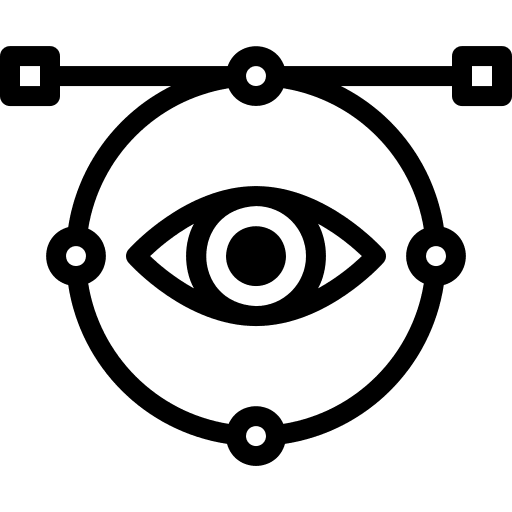 Design interface vision vector icon