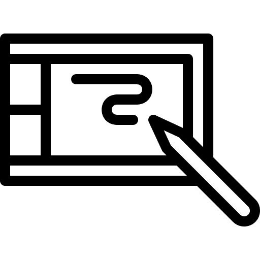 Drawing tablet graphic tablet device tablet pen icon