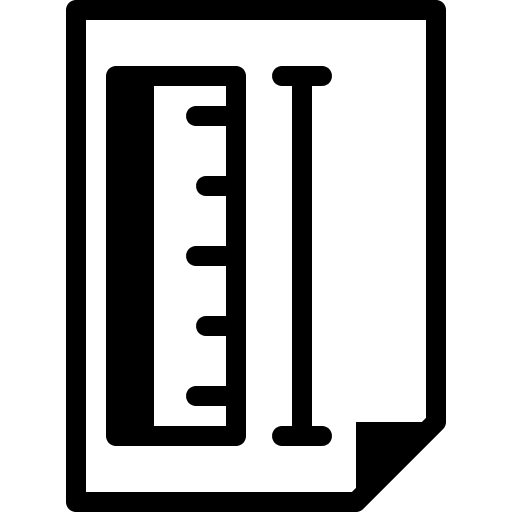 Measure measure document files and folders icon