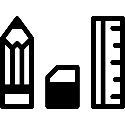 Stationary office materials office supplies stationary icon