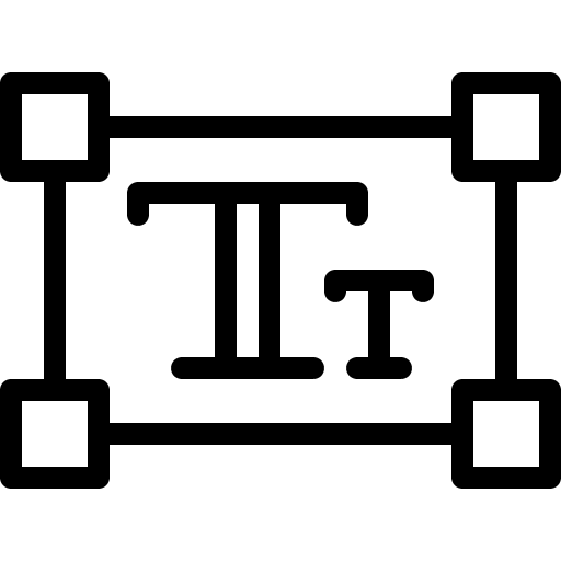 Typography interface writing tool text tool icon