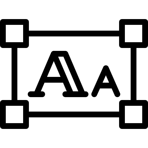 Typography interface edit tools graphic design icon