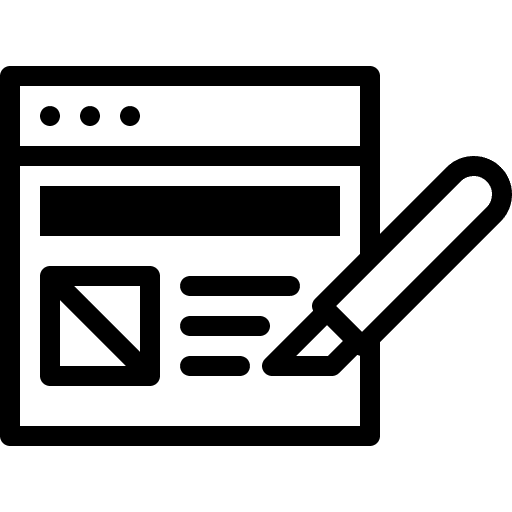 Web design prototype wireframe web design icon