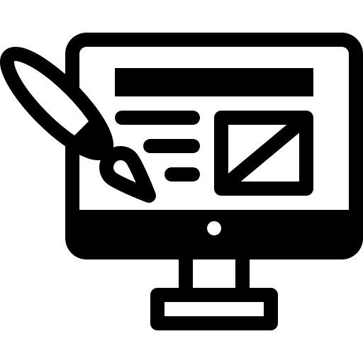 Web design web electronics sample icon