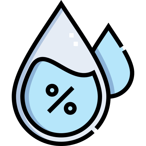 Humidity percentage humidity rain icon
